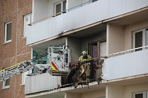 Balkonbrand in Nordhausen