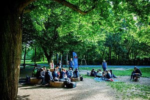 Aufr&auml;um-Aktion der Humbolt-Sch&uuml;ler im Stadtpark
