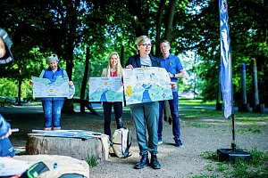 Aufr&auml;um-Aktion der Humbolt-Sch&uuml;ler im Stadtpark