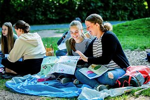 Aufr&auml;um-Aktion der Humbolt-Sch&uuml;ler im Stadtpark