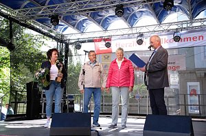 Peter Blei unterwegs auf dem Weinfest