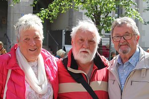 Peter Blei unterwegs auf dem Weinfest