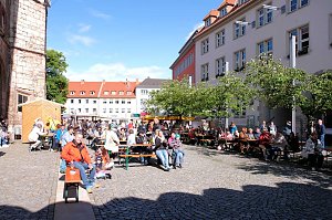 Peter Blei unterwegs auf dem Weinfest