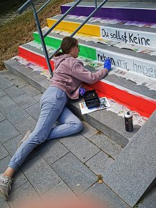 Aktion an der Frauenbergkrche