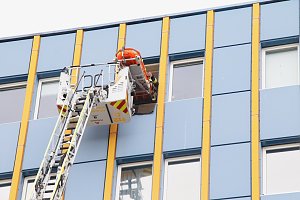 Auf dem Schachtbaugel&auml;nde fand heute eine Gro&szlig;&uuml;bung von Feuerwehr und Rettungskr&auml;ften statt