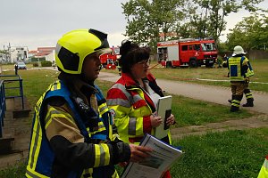 Auf dem Schachtbaugel&auml;nde fand heute eine Gro&szlig;&uuml;bung von Feuerwehr und Rettungskr&auml;ften statt
