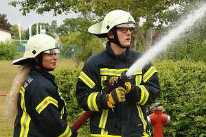 Auf dem Schachtbaugel&auml;nde fand heute eine Gro&szlig;&uuml;bung von Feuerwehr und Rettungskr&auml;ften statt