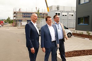 Auf dem Schachtbaugel&auml;nde fand heute eine Gro&szlig;&uuml;bung von Feuerwehr und Rettungskr&auml;ften statt