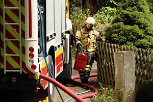 Brand am Gehege