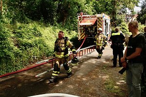 Brand am Gehege