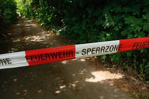 Brand am Gehege