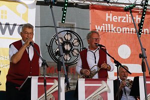 Das 52. Rolandsfest wurde nach zwei Jahren Pause heute auf dem Rathausplatz in Nordhausen er&ouml;ffnet