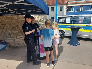 Die Nordth&uuml;ringer Polizei stellte sich vor
