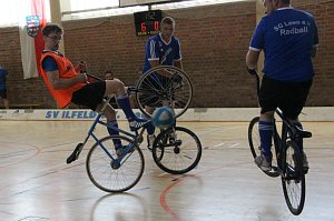 Die Ilfelder Radballer kämpfen weiter um den Aufstieg