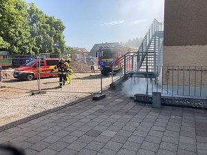 Die Feuerwehr in Harztor probte am Wochenende den Ernstfall