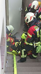 Die Feuerwehr in Harztor probte am Wochenende den Ernstfall