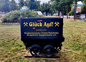 Peter Blei unterwegs in Sangerhausen