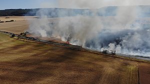 Feldbrand bei Gro&szlig;furra