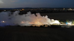 Luftbilder von der Unfallstelle