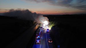 Luftbilder von der Unfallstelle