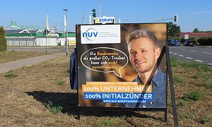 Zwanzig solcher Aufsteller wurden in Nordth&uuml;ringen abgebracht