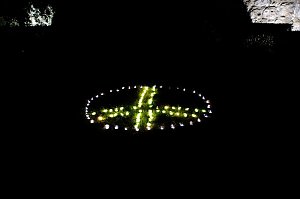 Peter Blei unterwegs auf dem Lichterfest