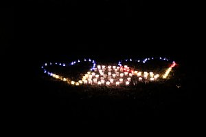 Peter Blei unterwegs auf dem Lichterfest