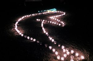 Peter Blei unterwegs auf dem Lichterfest