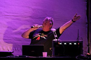 Peter Blei unterwegs auf dem Lichterfest