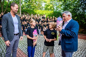 Begr&uuml;&szlig;ung der neuen Humboldt-Sch&uuml;ler