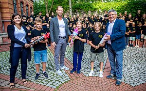 Begr&uuml;&szlig;ung der neuen Humboldt-Sch&uuml;ler