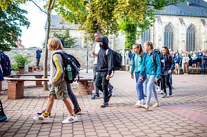 Begr&uuml;&szlig;ung der neuen Humboldt-Sch&uuml;ler