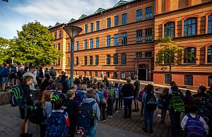 Begr&uuml;&szlig;ung der neuen Humboldt-Sch&uuml;ler
