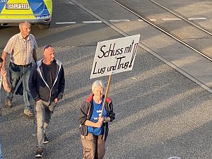 Montagsdemo in Nordhausen