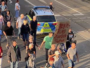 Montagsdemo in Nordhausen