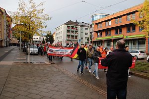 Demonstrationszug durch die Nordh&auml;user Innenstadt