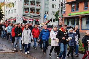 Demonstrationszug durch die Nordh&auml;user Innenstadt