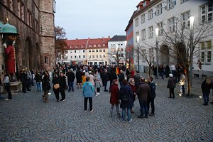 Demonstrationszug durch die Nordh&auml;user Innenstadt