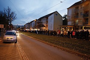 Demonstrationszug durch die Nordh&auml;user Innenstadt