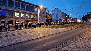 Demonstrationszug durch die Nordh&auml;user Innenstadt