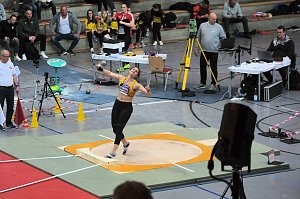 Peter Blei beim Kugelsto&szlig; Indoor