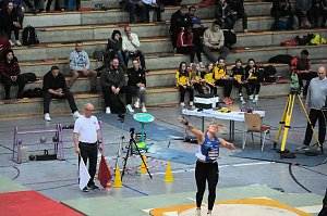 Peter Blei beim Kugelsto&szlig; Indoor