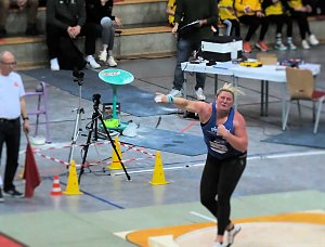 Peter Blei beim Kugelsto&szlig; Indoor