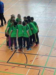 Landesfinale im Zweifelderball mit den Kindern der Bertolt-Brecht-Grundschule