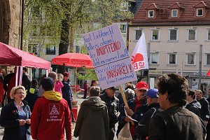 Mai-Kundgebung auf dem Nordh&auml;user Rathausplatz