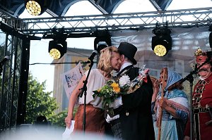 Peter Blei unterwegs auf dem 53. Rolandsfest