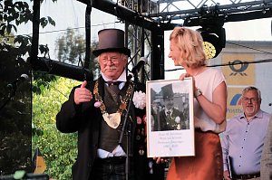 Peter Blei unterwegs auf dem 53. Rolandsfest