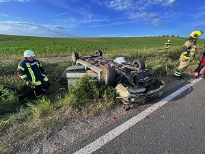 Kontrolle verloren und im Graben gelandet