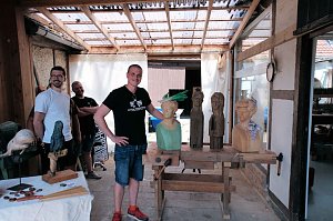 Peter Blei auf dem 31. Kunstmarkt in Friedrichsrode