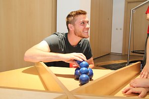 Mini-Mathematikum in der Kreissparkasse